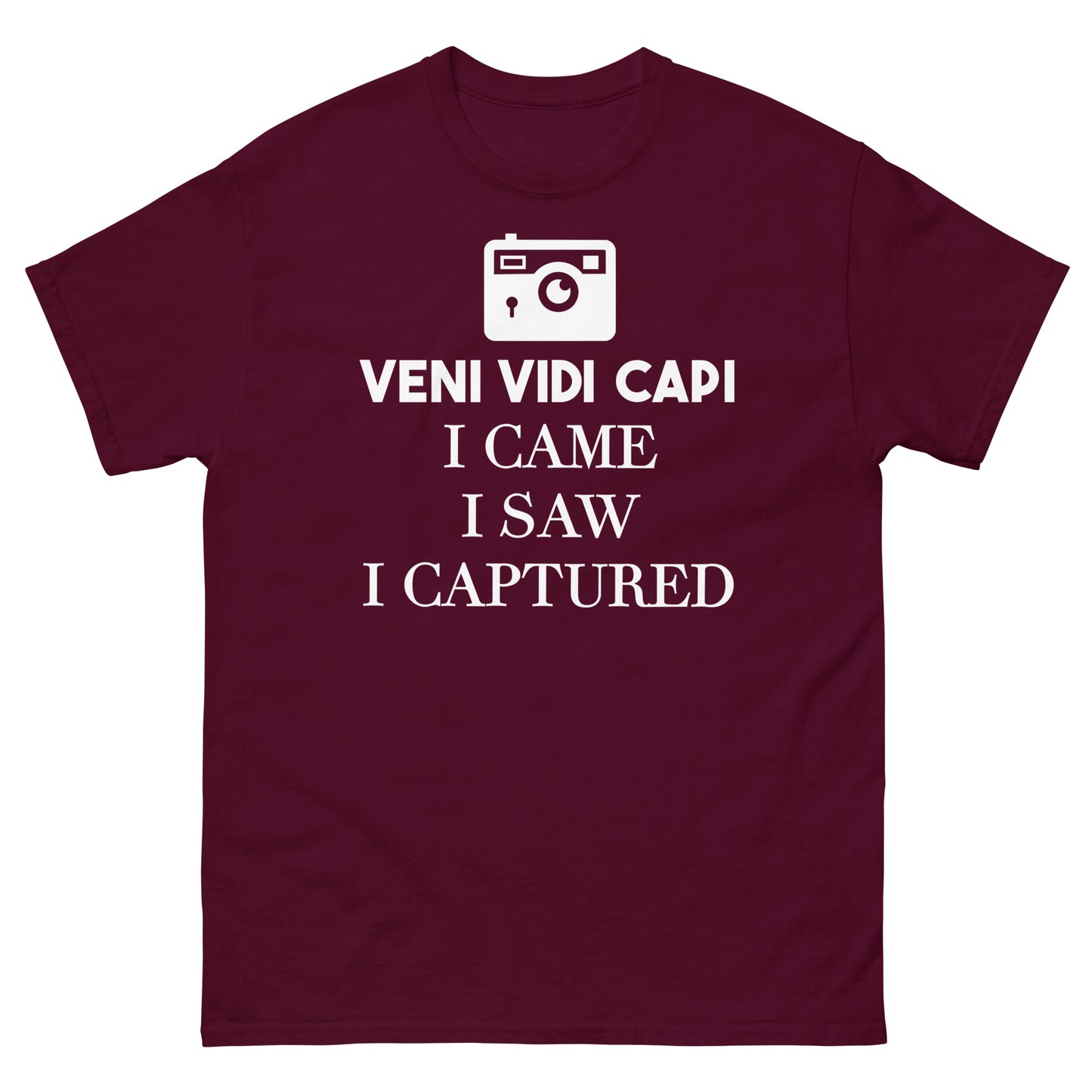 Camisetas de Hombre - Veni Vidi Capi - Logo Blanco