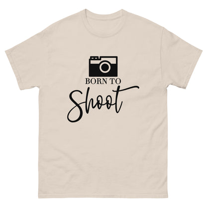 Herren T-Shirts - Born to shoot - Schwarzes Logo