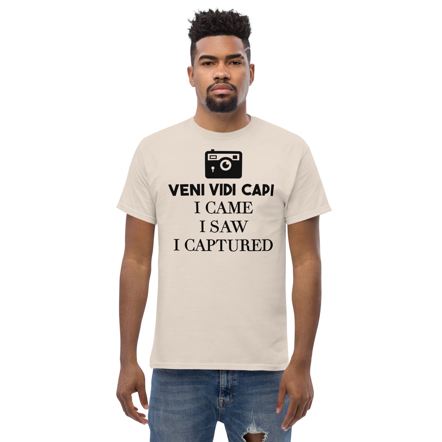 Camisetas de hombre - Veni Vidi Capi - Logotipo negro