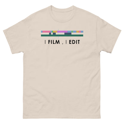 Männer-T-Shirts - Ich filme, ich bearbeite - Schwarzes Logo
