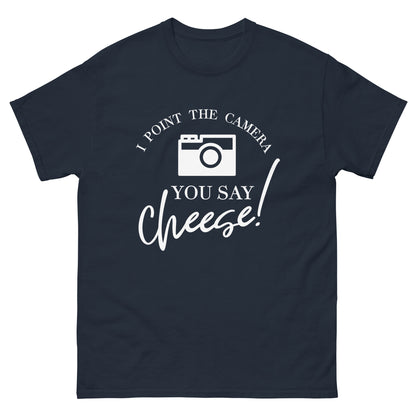 Männer-T-Shirts - Sie sagen Käse - weißes Logo