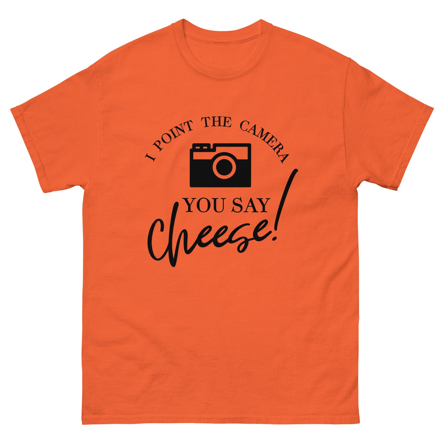 Männer-T-Shirts - Sie sagen Käse - Schwarzes Logo