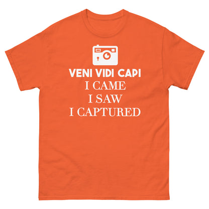 Camisetas de Hombre - Veni Vidi Capi - Logo Blanco