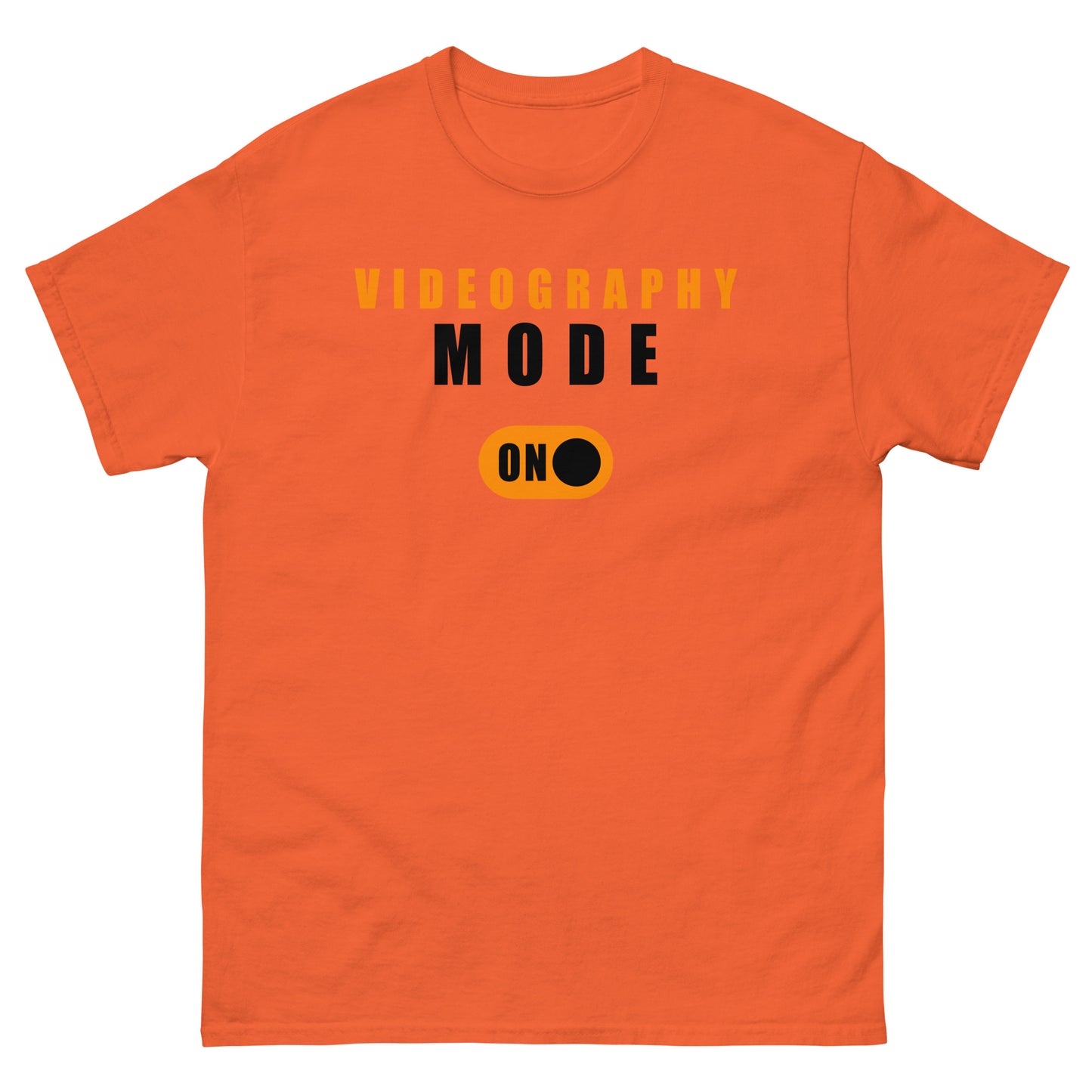 T-shirt da uomo - Modalità video - Logo nero