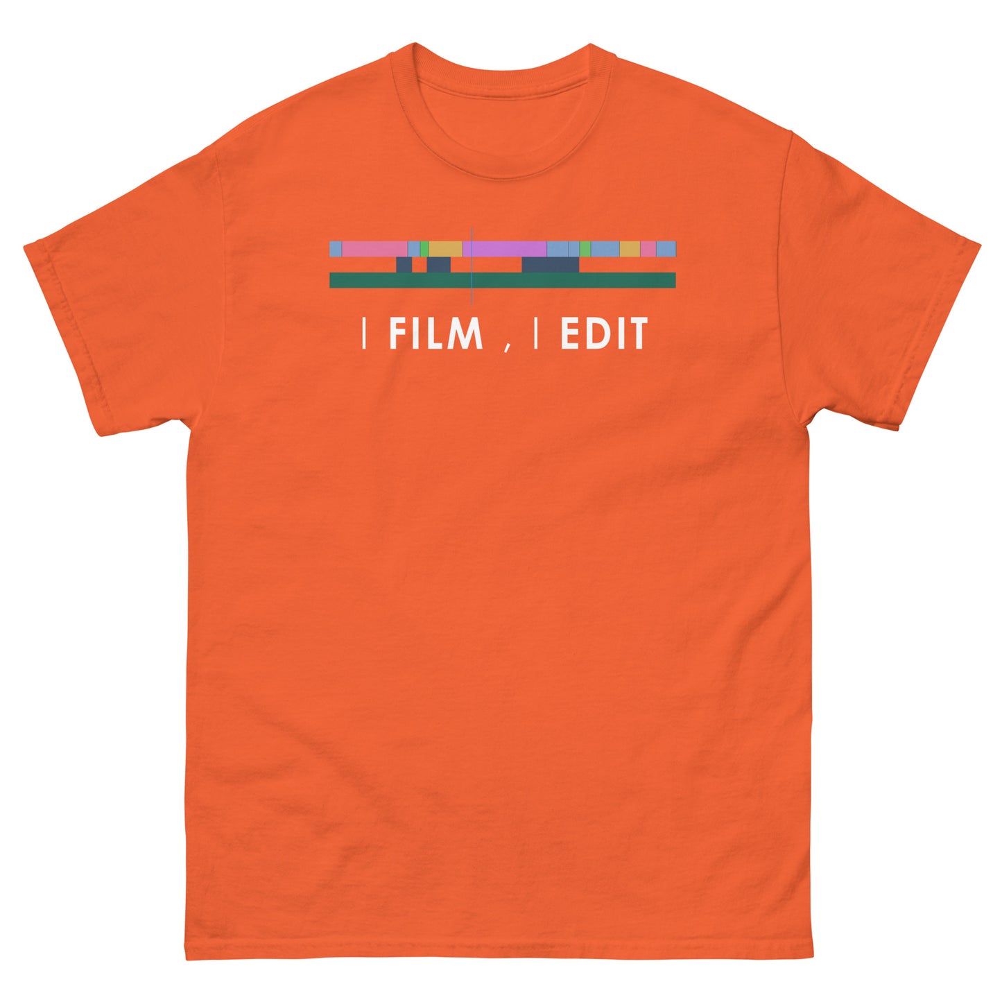 Men Tees - I film i edit - White Logo