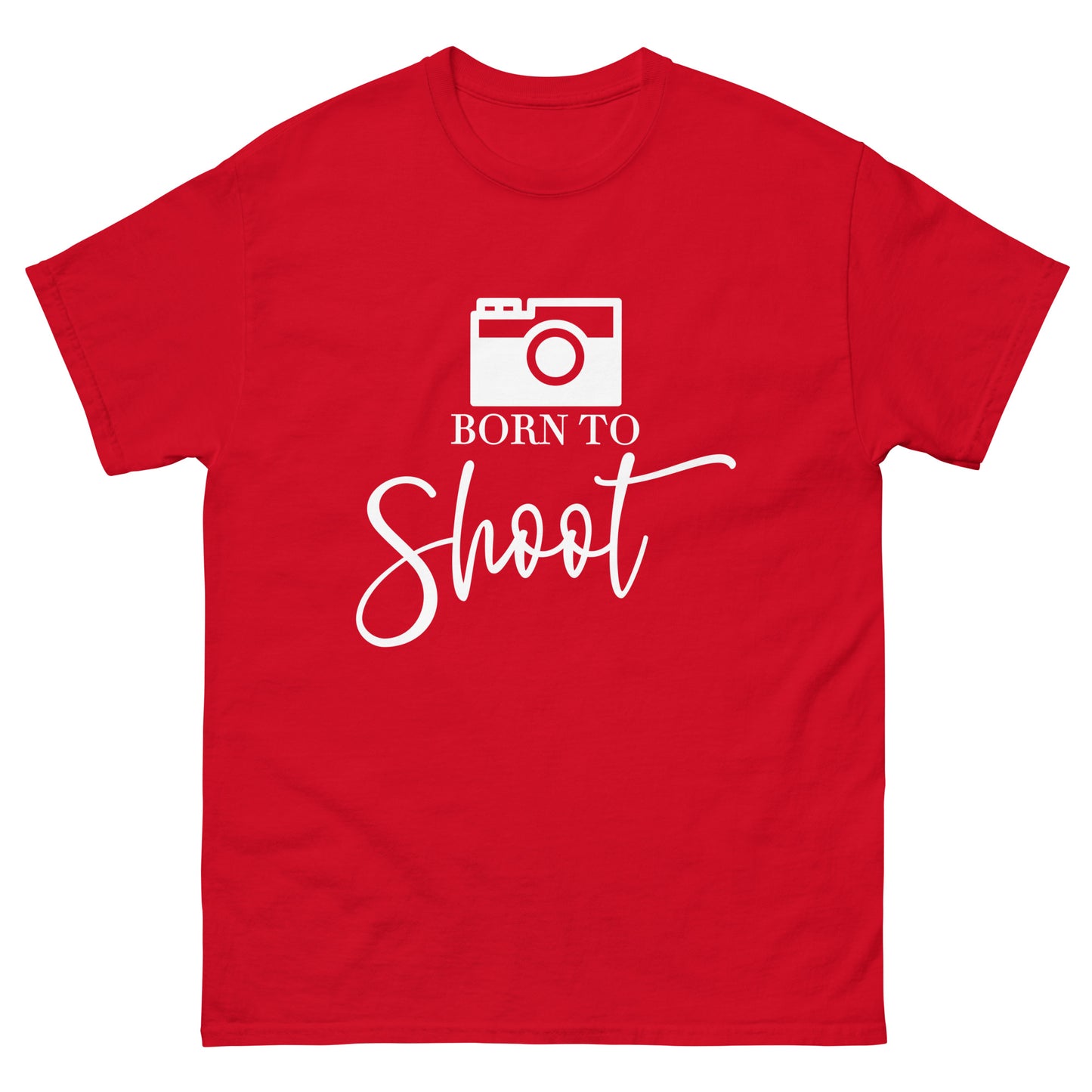 Herren T-Shirts - Born to shoot - Weißes Logo