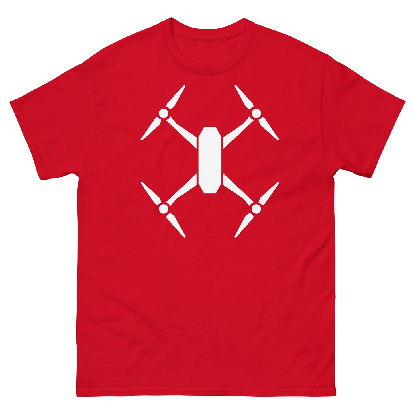 Männer T-Shirts - Drohne - Weißes Logo