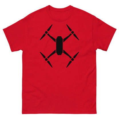 Männer T-Shirts - Drohne - Schwarzes Logo