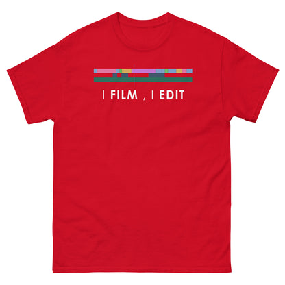 Men Tees - I film i edit - White Logo