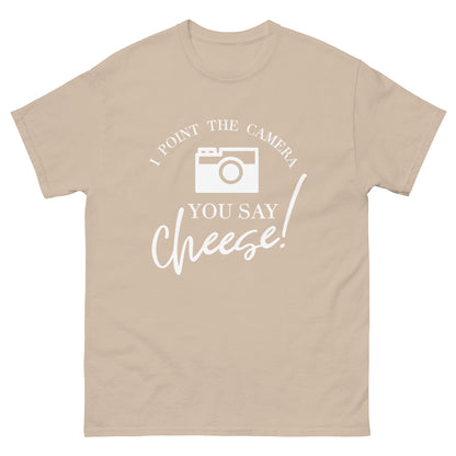 Männer-T-Shirts - Sie sagen Käse - weißes Logo