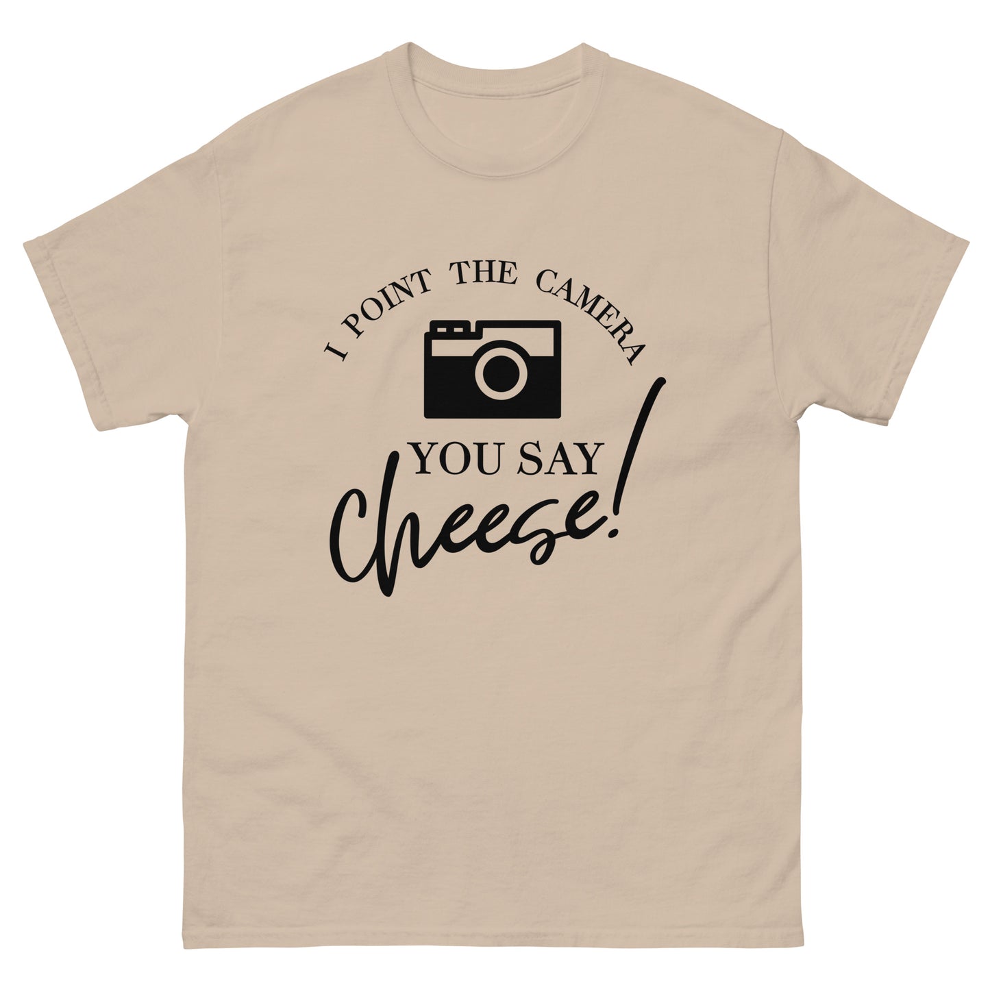 Männer-T-Shirts - Sie sagen Käse - Schwarzes Logo