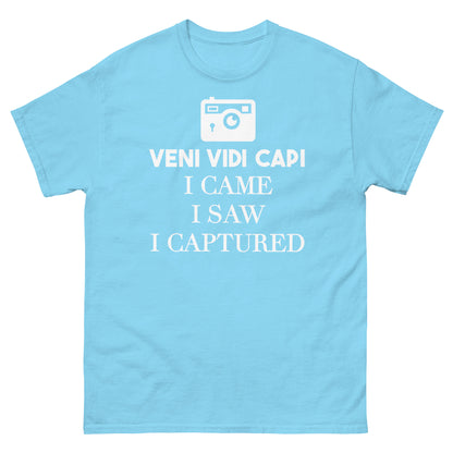 Männer T-Shirts - Veni Vidi Capi - Weißes Logo