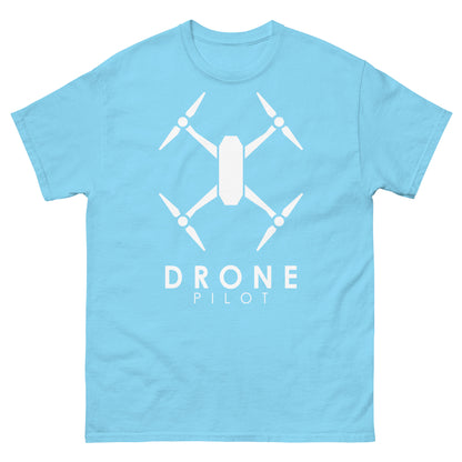 Männer T-Shirts - Drohnenpilot - Weißes Logo