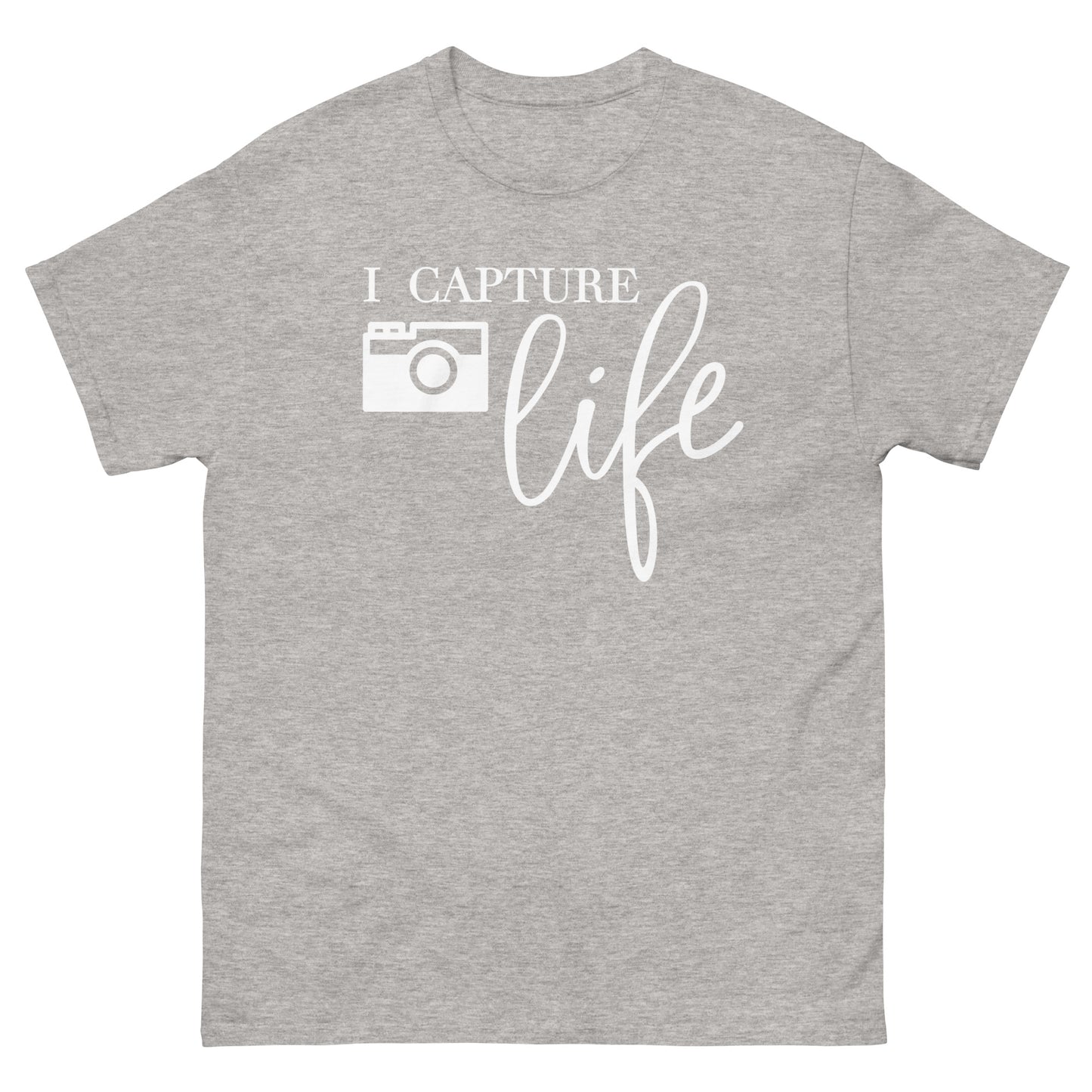 T-shirts Homme - Je capture la vie - Logo Blanc