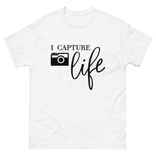 Magliette da uomo - Catturo la vita - Logo nero