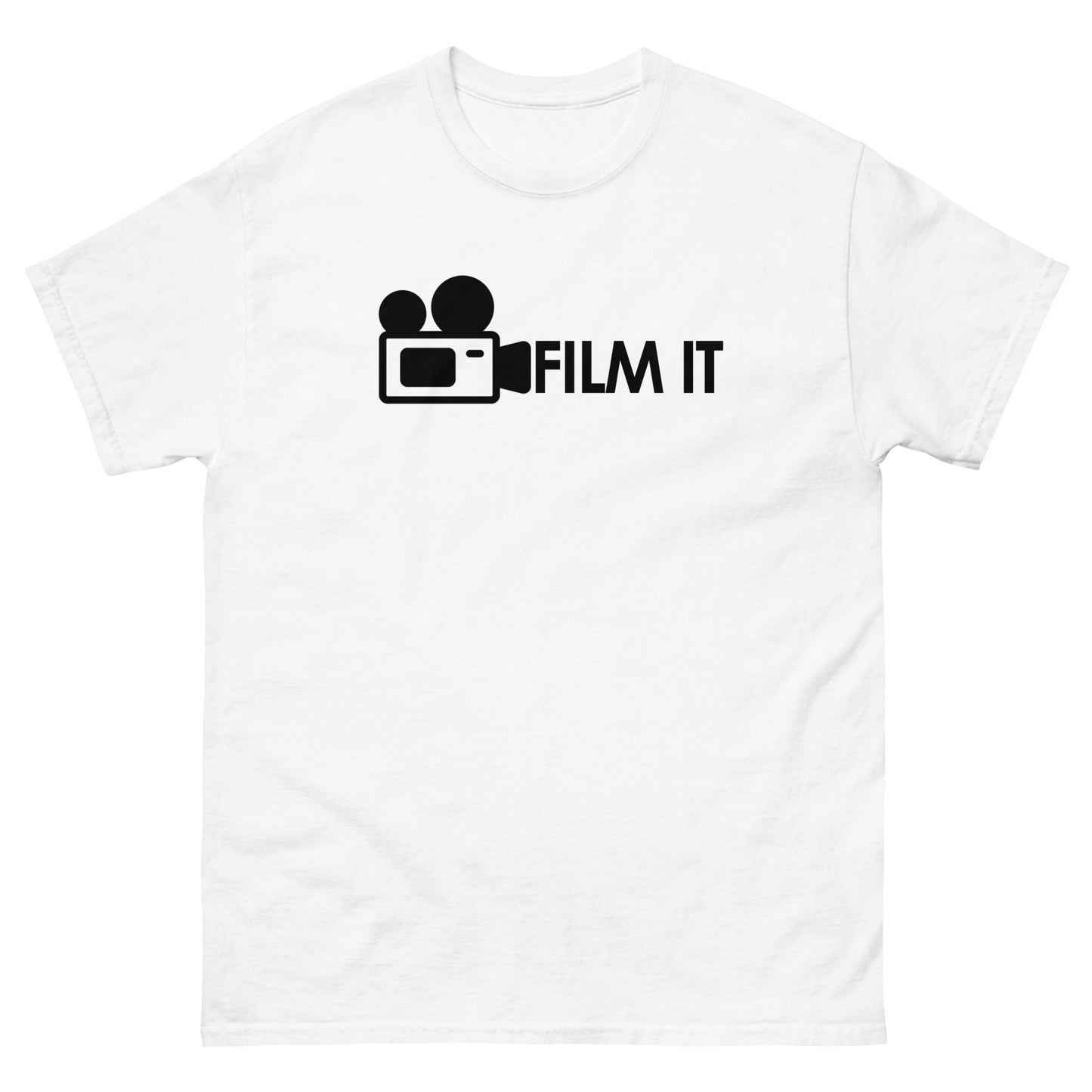T-shirt uomo - filmo montaggio - logo nero