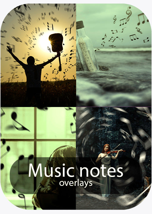 Notes de musique - Superpositions