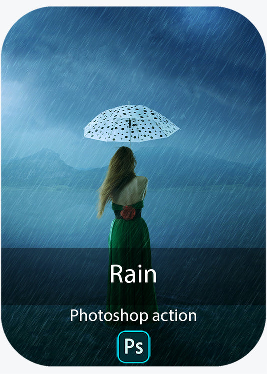 Regen - Photoshop-Aktion