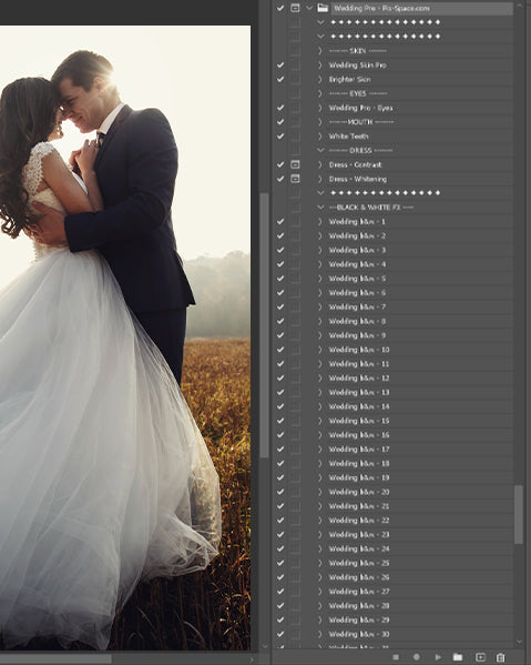 Matrimonio - Azioni di Photoshop