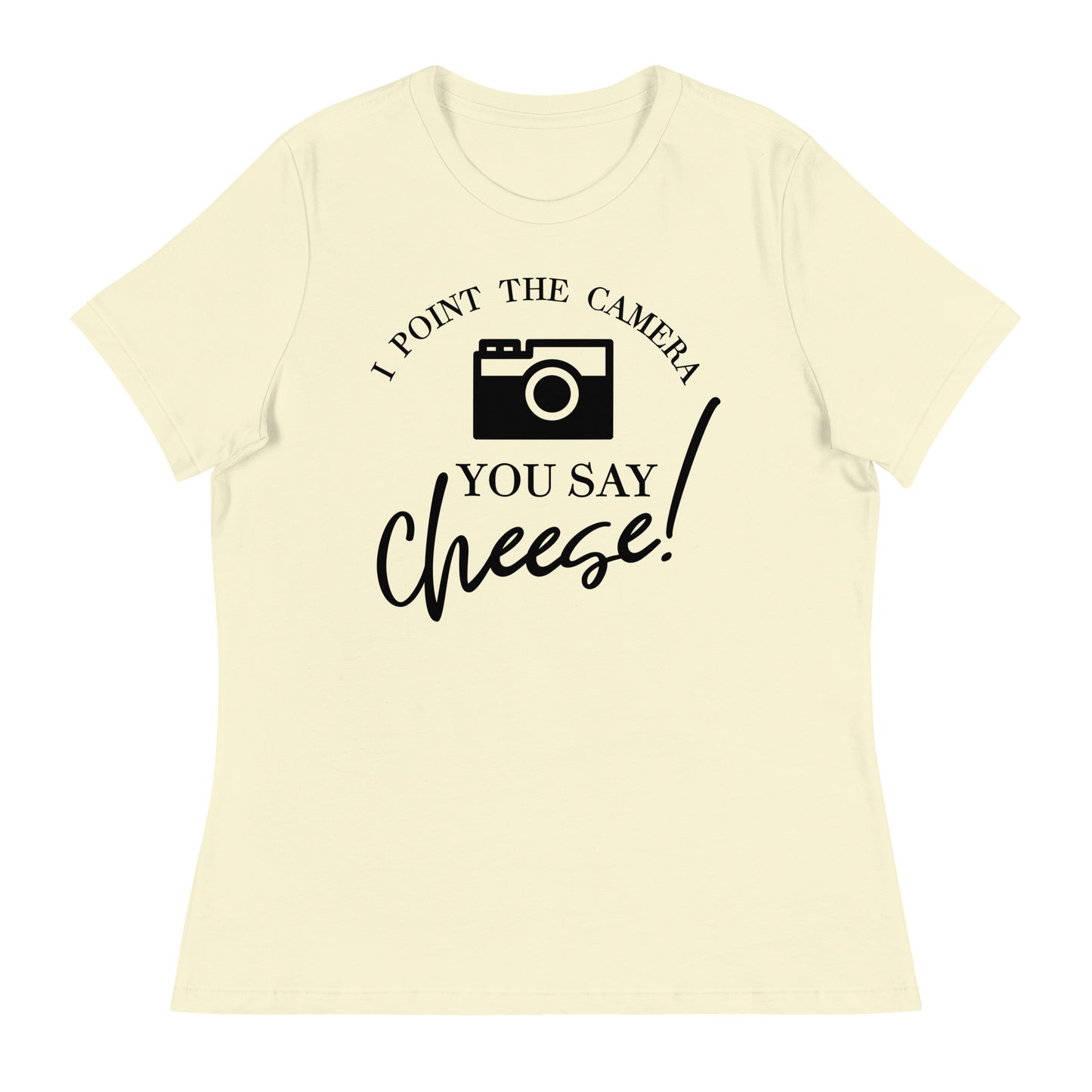 Magliette da ragazza - You say cheese - Logo nero