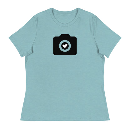 Mädchen-T-Shirts - Kamera - schwarzes Logo