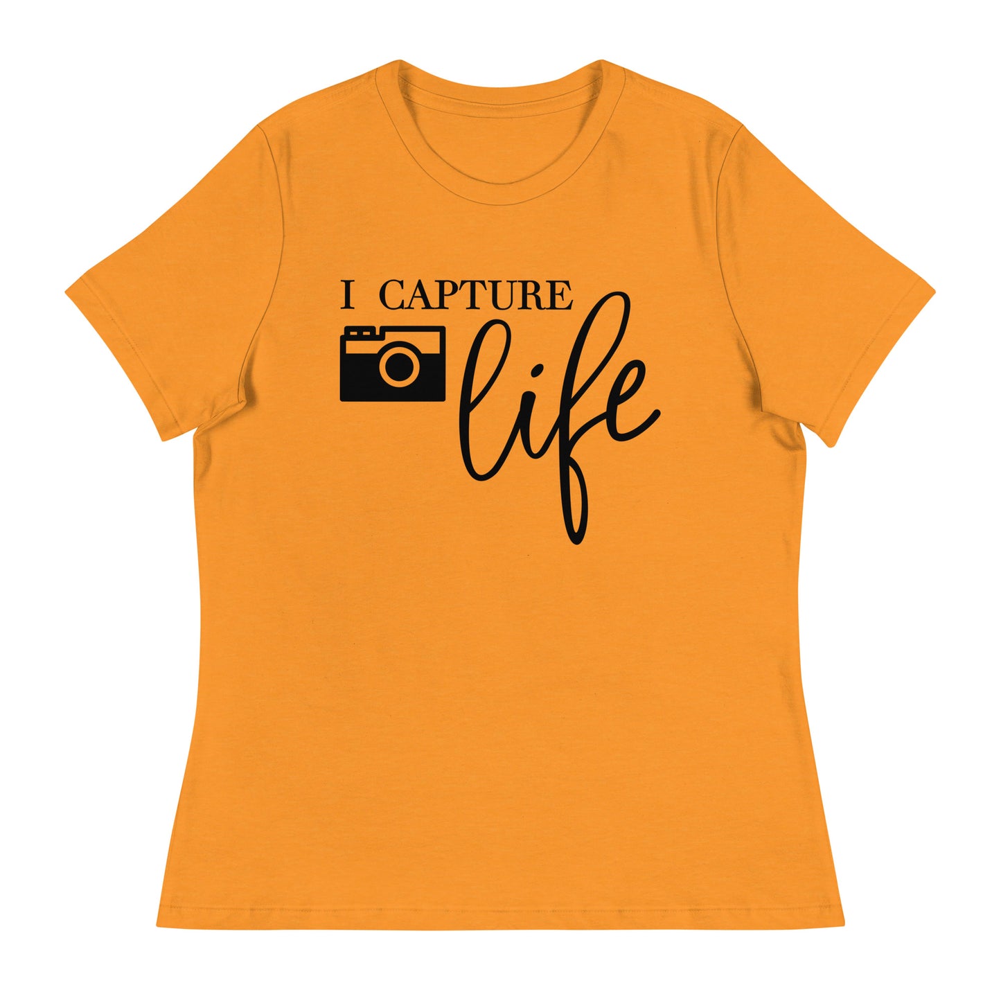 Girl Tees - i capture life - Black Logo