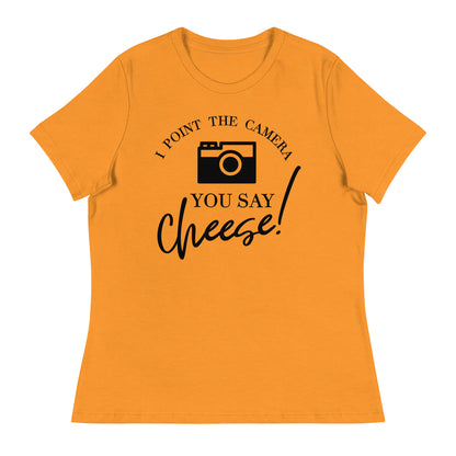 Magliette da ragazza - You say cheese - Logo nero