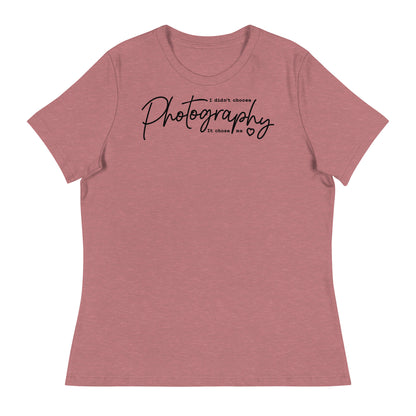 T-shirts fille - photographie - Logo noir