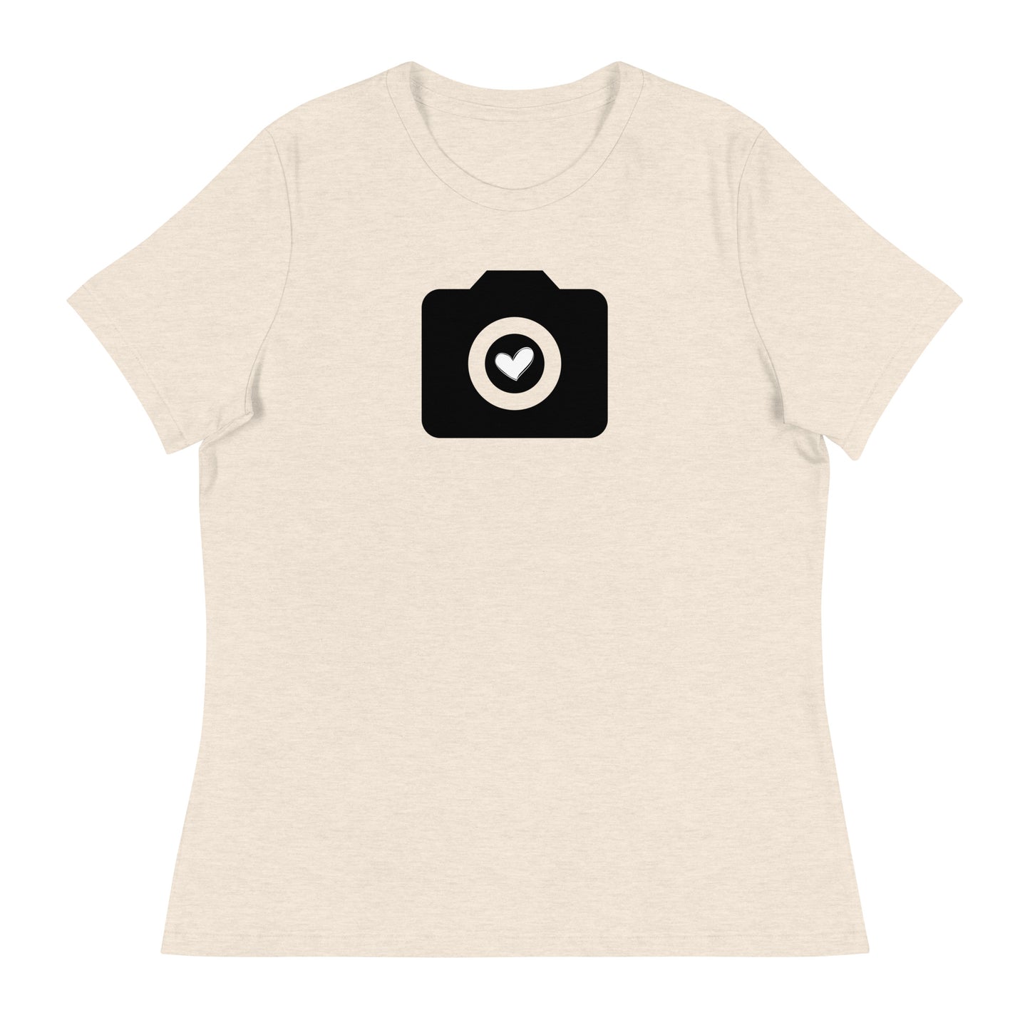 T-shirts fille - appareil photo - Logo noir