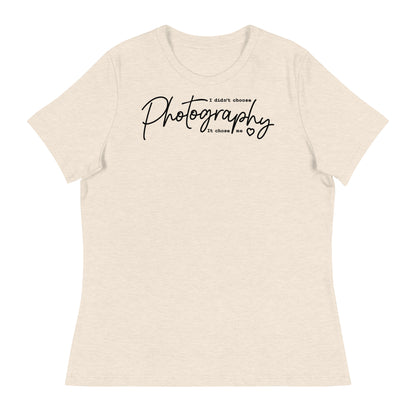 Mädchen-T-Shirts - Fotografie - schwarzes Logo