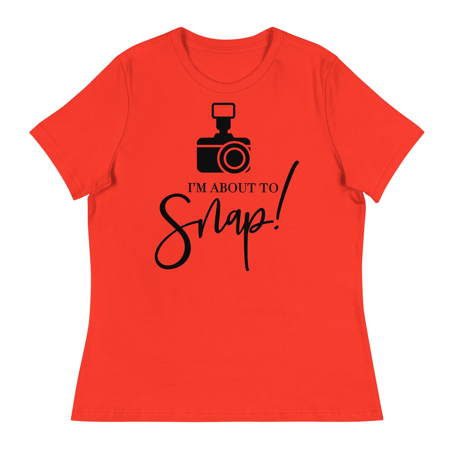 Girl Tees - I'm about to snap - Schwarzes Logo