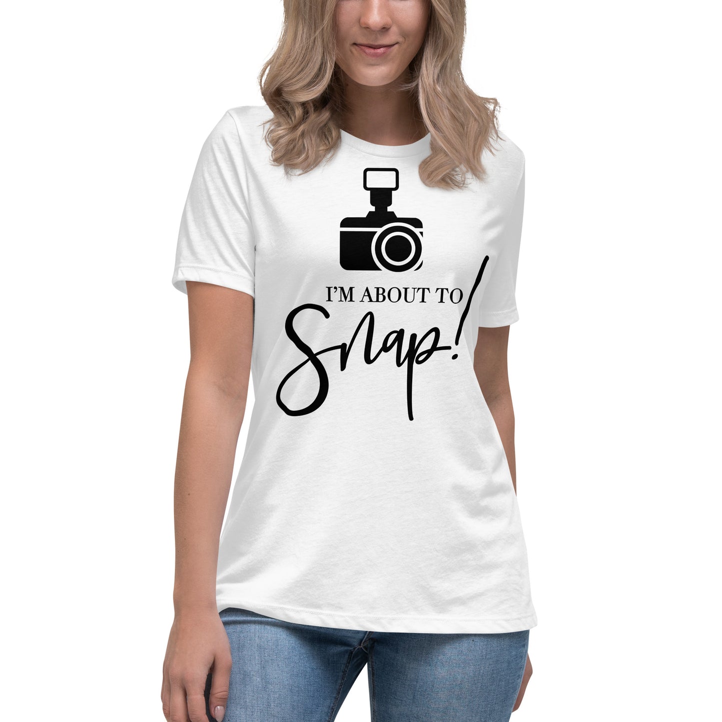 Girl Tees - I'm about to snap - Schwarzes Logo