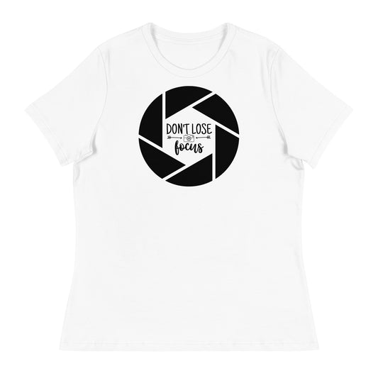Camisetas para niña - No pierdas el foco - Logotipo negro