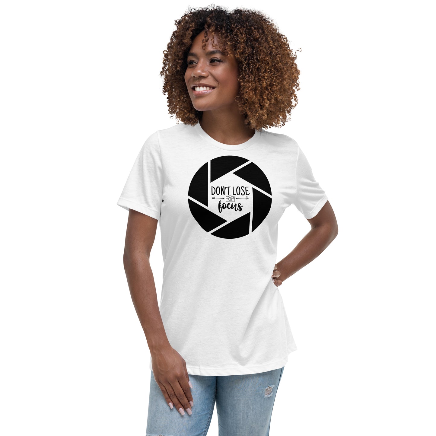 Magliette da ragazza - Non perdere la concentrazione - Logo nero