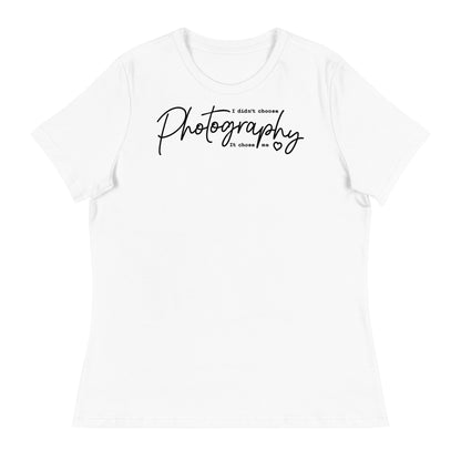 Mädchen-T-Shirts - Fotografie - schwarzes Logo