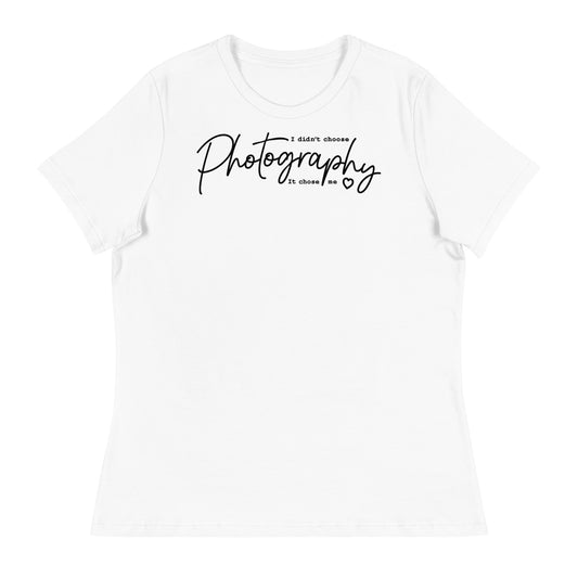 T-shirt da ragazza - fotografia - Logo nero